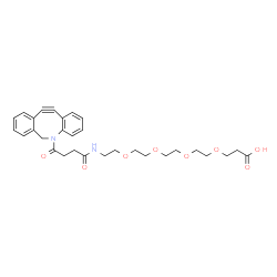 DBCO-PEG4-C2-acid结构式