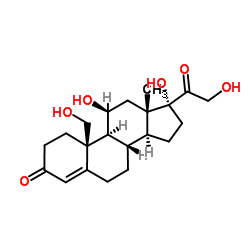 (11β)-11,17,19,21-Tetrahydroxypregn-4-ene-3,20-dione Structure