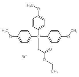 Phosphonium,(2-ethoxy-2-oxoethyl)tris(4-methoxyphenyl)-, bromide (1:1) Structure
