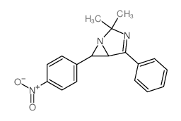 1,3-Diazabicyclo[3.1.0]hex-3-ene,2,2-dimethyl-6-(4-nitrophenyl)-4-phenyl- Structure