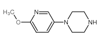 1-(6-甲氧基-3-吡啶)哌嗪结构式