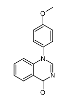 1-(4-methoxy-phenyl)-1H-quinazolin-4-one结构式