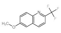 Quinoline,6-methoxy-2-(trifluoromethyl)- Structure