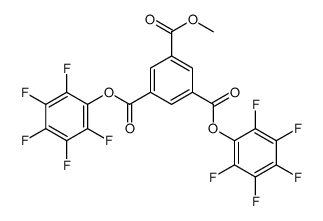 5-O-methyl 1-O,3-O-bis(2,3,4,5,6-pentafluorophenyl) benzene-1,3,5-tricarboxylate结构式