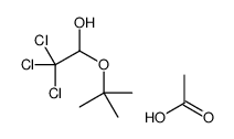 acetic acid,2,2,2-trichloro-1-[(2-methylpropan-2-yl)oxy]ethanol Structure