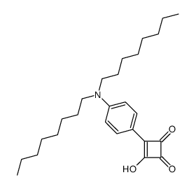 3-[4-(dioctylamino)phenyl]-4-hydroxycyclobut-3-ene-1,2-dione Structure