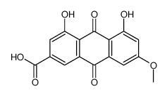 1,8-Dihydroxy-6-methoxy-9,10-dioxo-9,10-dihydroanthracene-3-carboxylic acid Structure