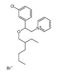 1-[2-(3-chlorophenyl)-2-(2-ethylhexoxy)ethyl]pyridin-1-ium,bromide结构式