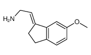 (2E)-2-(2,3-Dihydro-6-methoxy-1H-inden-1-ylidene)ethanamine Structure