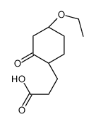 Cyclohexanepropanoic acid, 4-ethoxy-2-oxo-, trans- (9CI) Structure