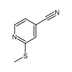 4-Pyridinecarbonitrile,2-(methylthio)-(9CI) Structure