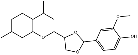 vanillin menthoxypropane diol acetal结构式