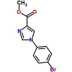 Methyl 1-(4-bromophenyl)-1H-imidazole-4-carboxylate Structure