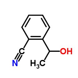 2-(1-Hydroxyethyl)benzonitrile Structure