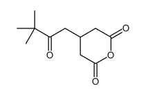 4-(3,3-dimethyl-2-oxobutyl)oxane-2,6-dione Structure