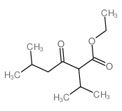 ethyl 5-methyl-3-oxo-2-propan-2-yl-hexanoate Structure