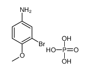 3-bromo-4-methoxyaniline,phosphoric acid结构式