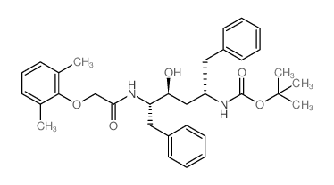 TERT-BUTYL ((2S,4S,5S)-5-(2-(2,6-DIMETHYLPHENOXY)ACETAMIDO)-4-HYDROXY-1,6-DIPHENYLHEXAN-2-YL)CARBAMATE picture