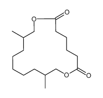 10,16-dimethyl-1,8-dioxacycloheptadecane-2,7-dione结构式