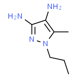 1H-Pyrazole-3,4-diamine,5-methyl-1-propyl-结构式