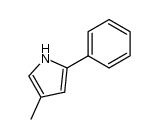 4-Methyl-2-phenyl-1H-pyrrole结构式