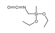 diethoxy-(isocyanatomethyl)-methylsilane Structure