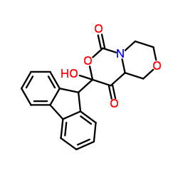 4-[(9H-芴-9-基甲氧基)羰基]吗啉-3-甲酸结构式