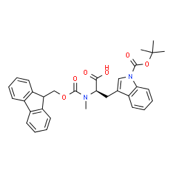 Fmoc-N-Me-D-Trp(Boc)-OH Structure