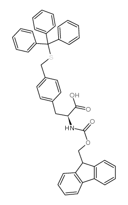 fmoc-l-phe(4-ch2-s-trt)结构式