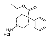 (4-ethoxycarbonyl-4-phenylpiperidin-1-yl)azanium,chloride结构式