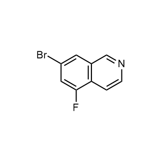 7-溴-5-氟异喹啉结构式