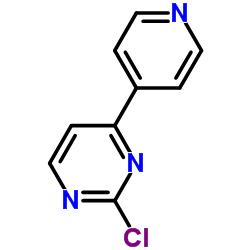 2-Chloro-4-(4-pyridinyl)pyrimidine结构式