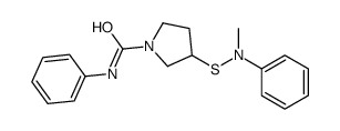 3-(N-methylanilino)sulfanyl-N-phenylpyrrolidine-1-carboxamide结构式