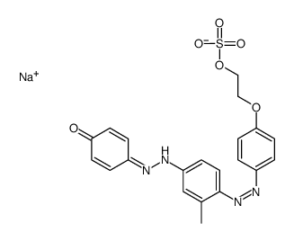 sodium 2-[p-[[4-[(p-hydroxyphenyl)azo]-o-tolyl]azo]phenoxy]ethyl sulphate Structure