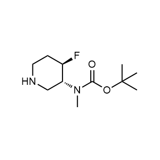 tert-Butyl N-[(3R,4R)-4-fluoropiperidin-3-yl]-N-methylcarbamate Structure