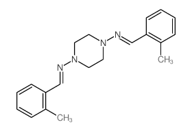 1,4-Piperazinediamine,N1,N4-bis[(2-methylphenyl)methylene]- structure