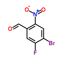 4-Bromo-5-fluoro-2-nitro-benzaldehyde Structure