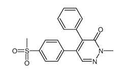 2-methyl-5-(4-methylsulfonylphenyl)-4-phenylpyridazin-3-one Structure