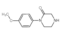 1-(4-METHOXY-PHENYL)-PIPERAZIN-2-ONE结构式