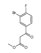 methyl 3-(3-bromo-4-fluorophenyl)-3-oxopropanoate Structure