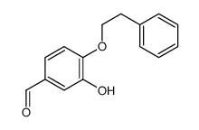 3-hydroxy-4-(2-phenylethoxy)benzaldehyde Structure