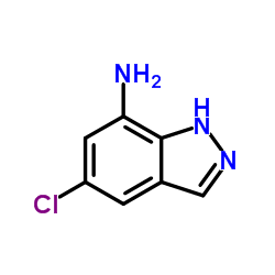 5-Chloro-1H-indazol-7-amine结构式