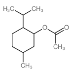 Cyclohexanol,5-methyl-2-(1-methylethyl)-, 1-acetate, (1R,2R,5S)-rel-结构式