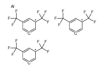 tris[3,5-bis(trifluoromethyl)phenyl]alumane Structure