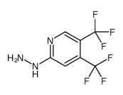 2-Hydrazino-4,5-bis(trifluoromethyl)pyridine结构式