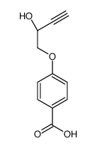 4-[(2S)-2-hydroxybut-3-ynoxy]benzoic acid结构式