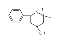 (4S,6R)-1,2,2-trimethyl-6-phenylpiperidin-4-ol结构式