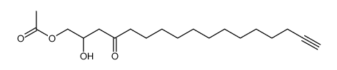 1-Acetoxy-2-hydroxy-16-heptadecyn-4-one结构式