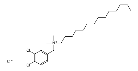 (3,4-dichlorophenyl)methyl-dimethyl-tetradecylazanium,chloride结构式