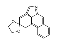 spiro[1,3-dioxolane-2,2'-1H-phenanthro[9,8a-b]pyrrole]结构式